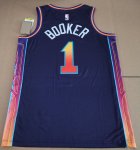 NBA 1 Booker Phoenix Suns 23-24 city Maillot Violet imprimé